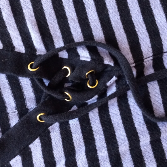 Dana Buchman Blue Striped Long Sleeve Top - Picture 5 of 6